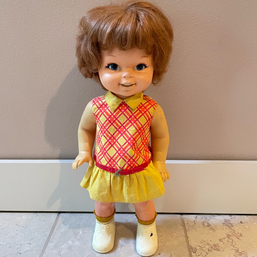 Vintage Mattel Baby First Step 1967 Doll Battery Operated Walks-Still Works!